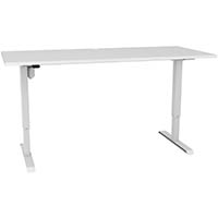 conset 501-33 electric height adjustable desk 1200 x 800mm white/white