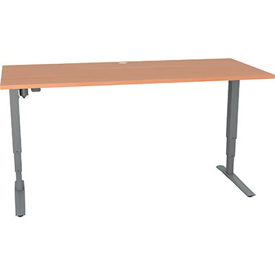 Image for CONSET 501-43 ELECTRIC HEIGHT ADJUSTABLE DESK 1500 X 800MM BEECH/SILVER from That Office Place PICTON