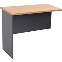 rapid worker cwr12 workstation desk return 1200 x 600mm beech/ironstone