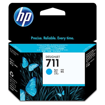 Image for HP CZ130A 711 INK CARTRIDGE CYAN from Mitronics Corporation
