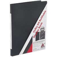 colby display book insert cover refillable 20 pocket a4 black