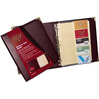 waterville business card binder 300 card capacity a4 burgundy