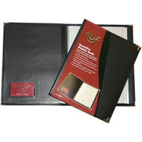 waterville executive display book non-refillable 40 pocket a4 black