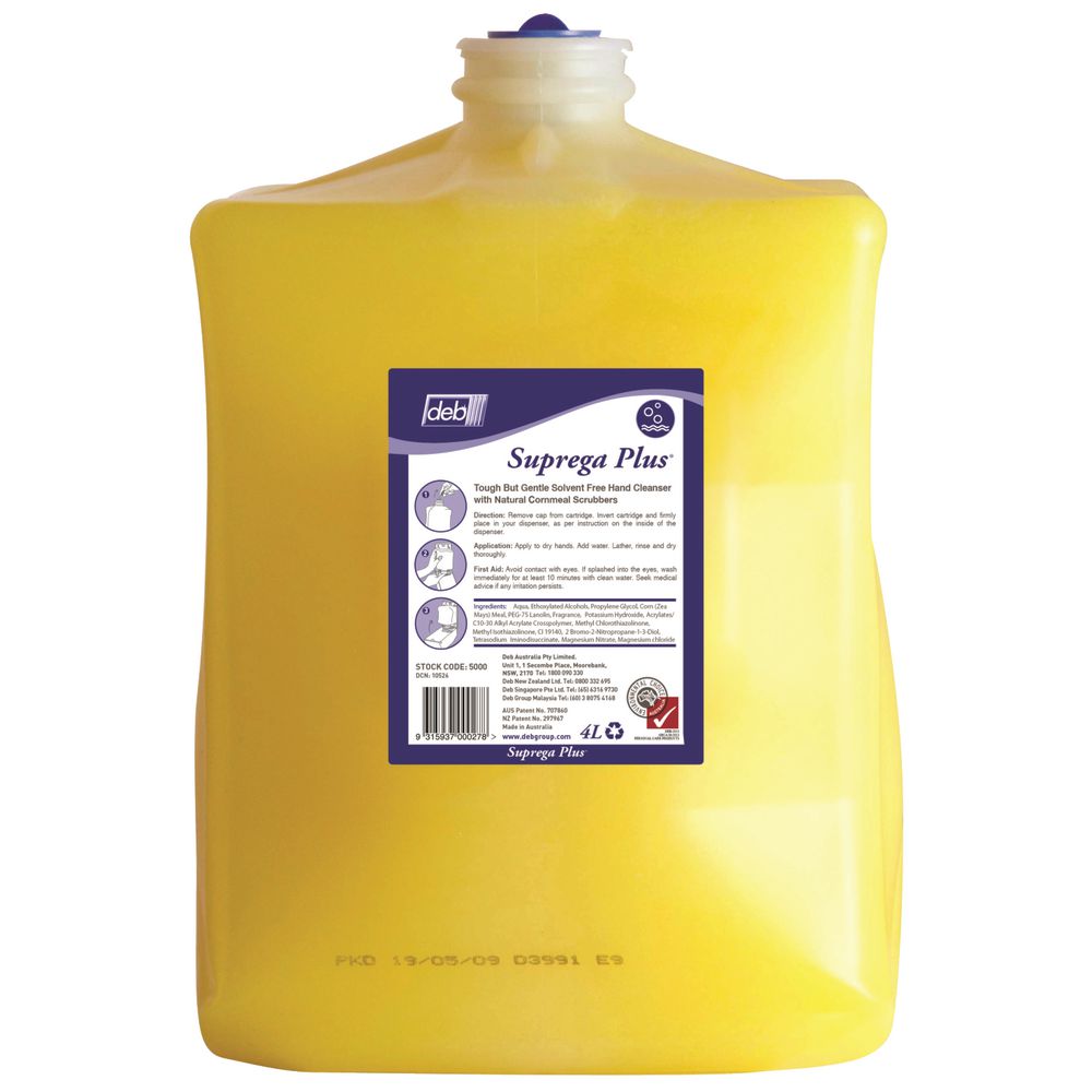 Image for DEB SUPREGA PLUS HEAVY DUTY HAND CLEANER REFILL 4 LITRE PACK 4 from That Office Place PICTON