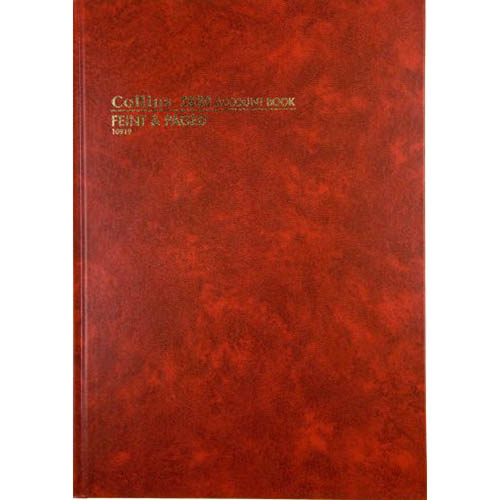 COLLINS 3880 SERIES ACCOUNT BOOK FEINT PAGED 84 LEAF A4 RED |  | 7008407