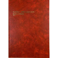 collins 3880 series account book feint paged 84 leaf a4 red