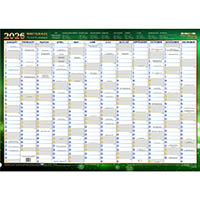 collins writeraze 11880 qc2 recycled year planner 500 x 700mm