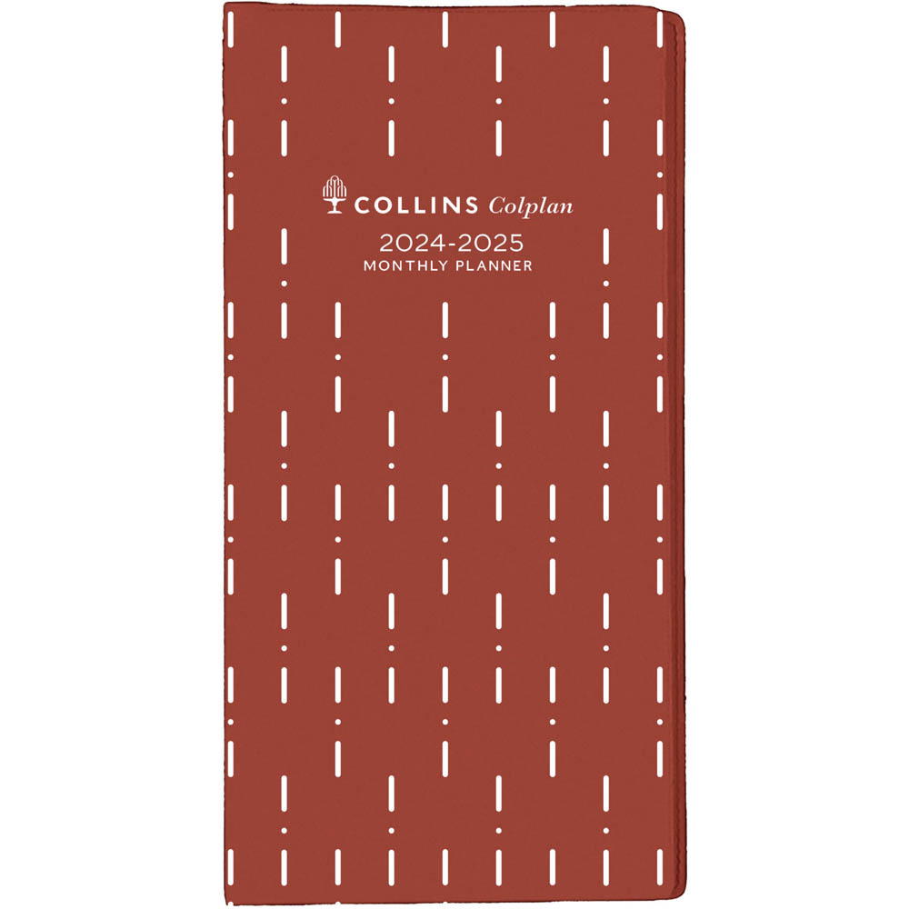 Image for COLLINS COLPLAN 11W.V15 EARLY EDITION PLANNER DIARY 2 YEAR MONTH TO VIEW B6/7 RED from Mitronics Corporation