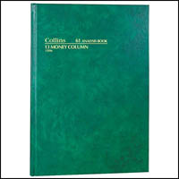 collins 61 series analysis book 13 money column 84 leaf a4 green