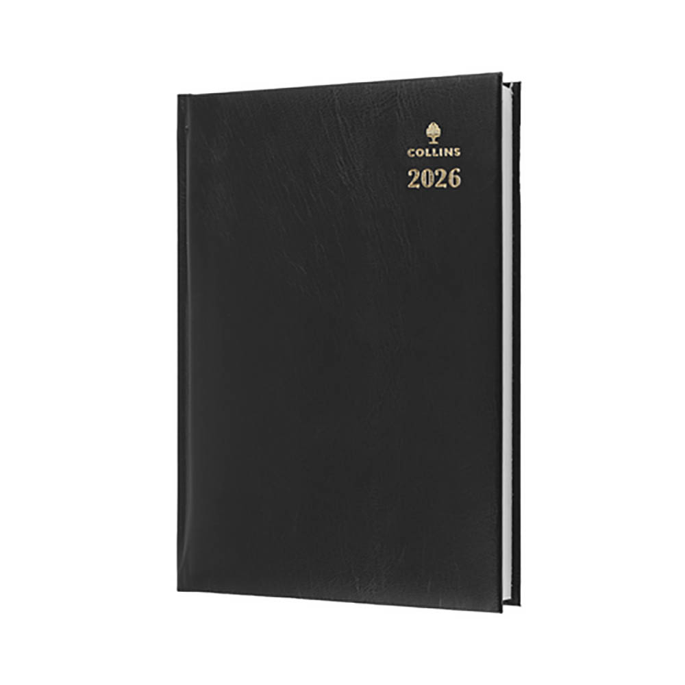 COLLINS STERLING 144.P99 DIARY DAY TO PAGE A4 BLACK |  | 7007033i