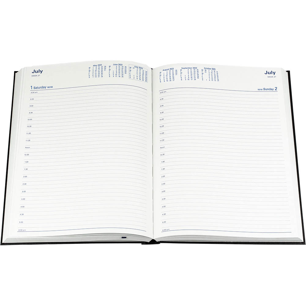 COLLINS STERLING 144.P99 DIARY DAY TO PAGE A4 BLACK |  | 7007033i