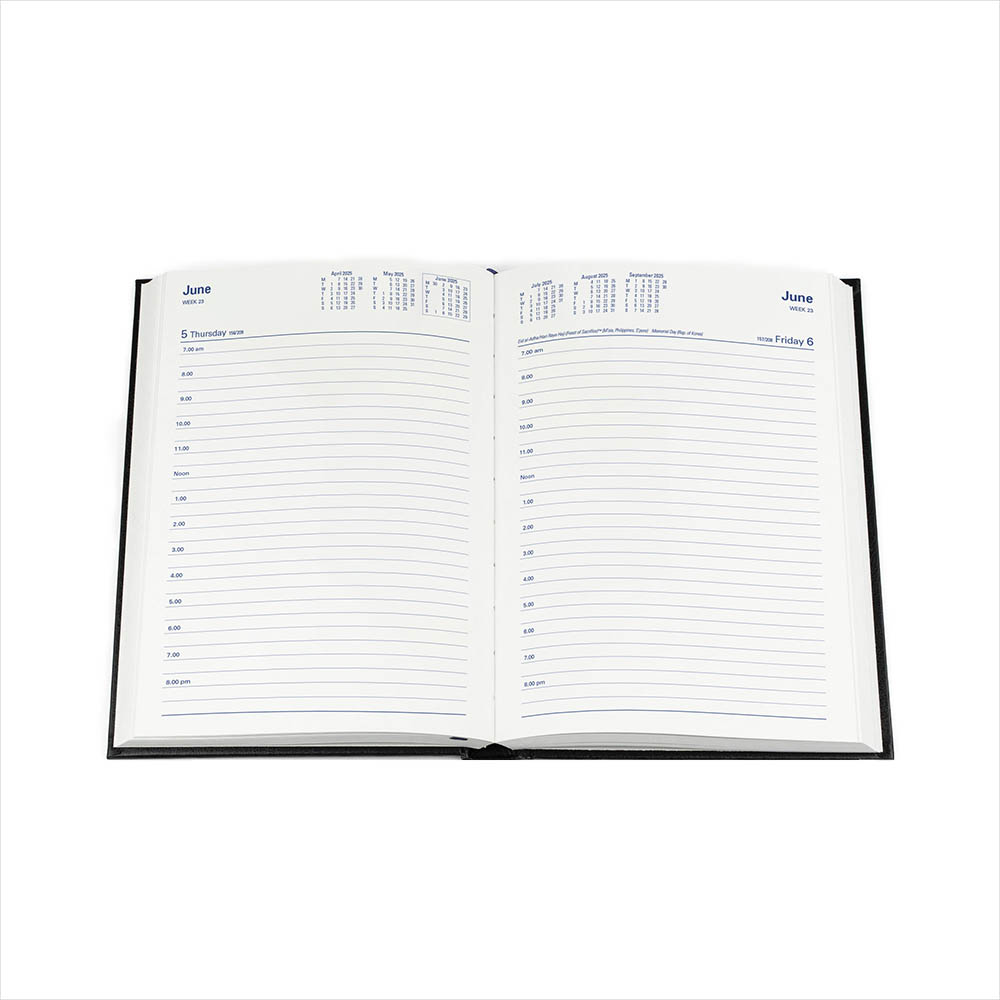 COLLINS STERLING 184.P99 DIARY DAY TO PAGE A5 BLACK |  | 7013025