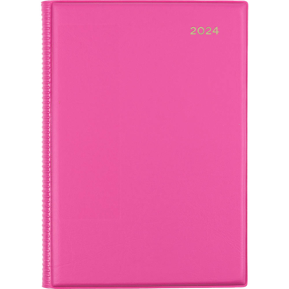 Image for COLLINS BELMONT COLOURS 187.V50 DIARY DAY TO PAGE VIEW A5 PINK from BusinessWorld Computer & Stationery Warehouse
