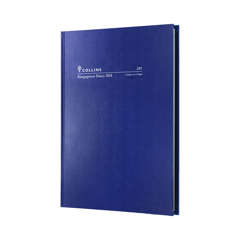 COLLINS KINGSGROVE 281.P59 DIARY 2 DAY TO PAGE A5 BLUE |  | 7012710