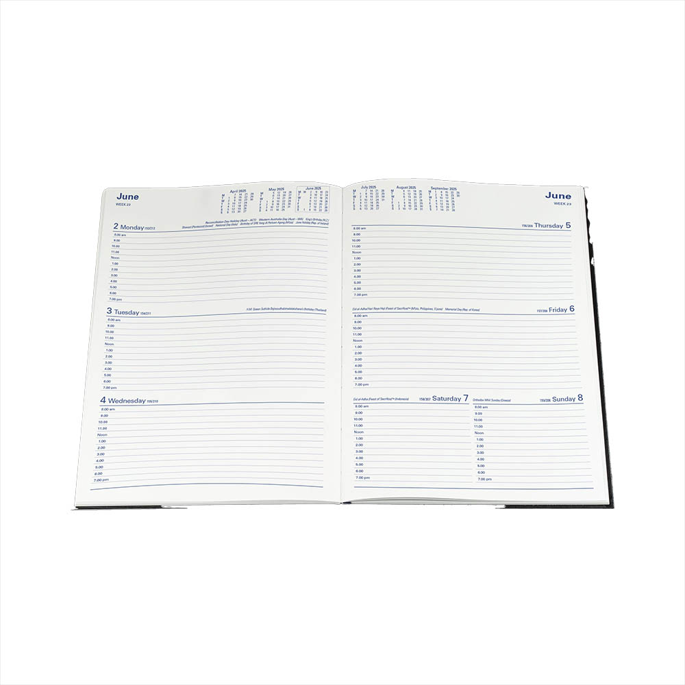 COLLINS STERLING 344.P99 DIARY WEEK TO VIEW A4 BLACK |  | 7000578