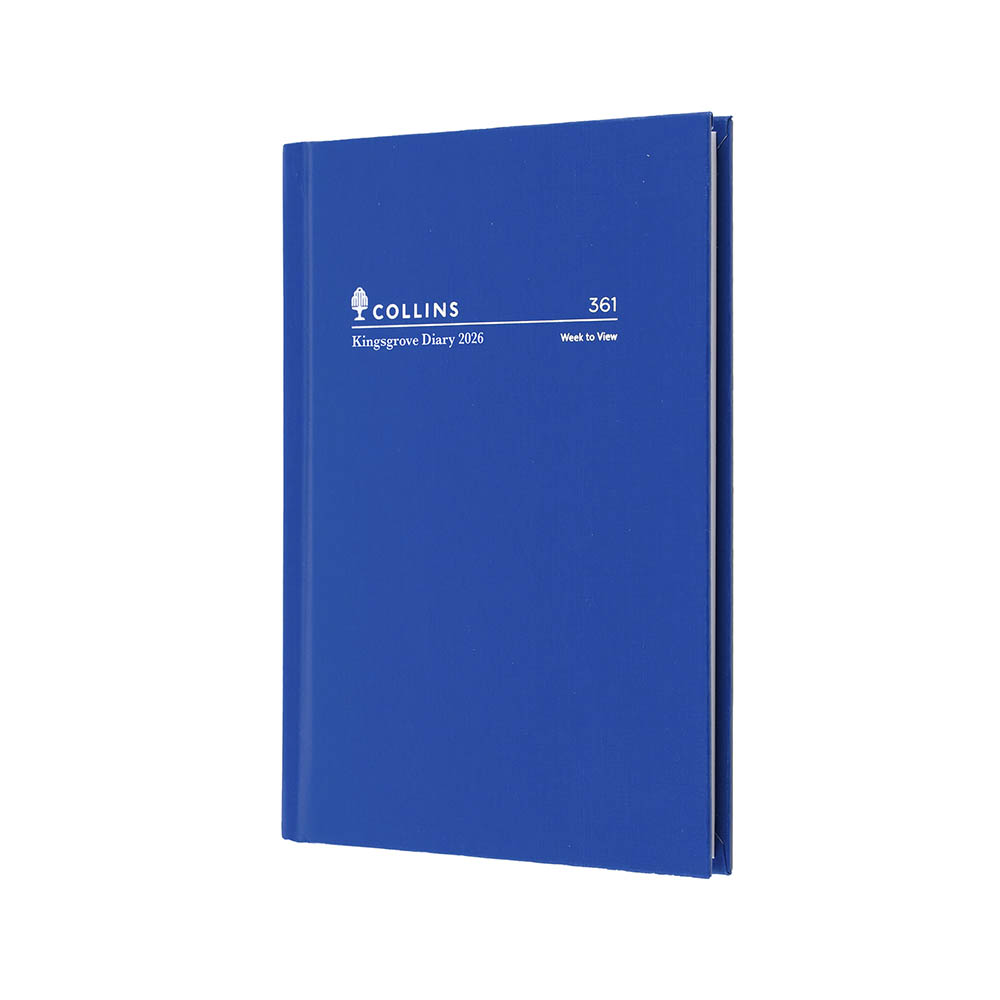 COLLINS KINGSGROVE 361.P59 DIARY WEEK TO VIEW A6 BLUE |  | 7012625