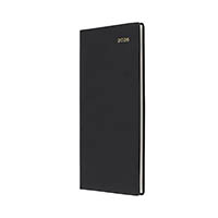 collins belmont slimline 377l.v99 diary week to view b6/7 black