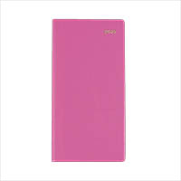collins belmont slimline 377p.v50 diary week to view b6/7 pink