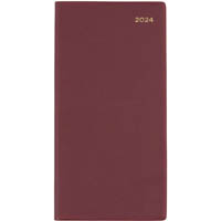 collins belmont colours pocket 377p.v78 diary week to view b6/7 portrait burgundy