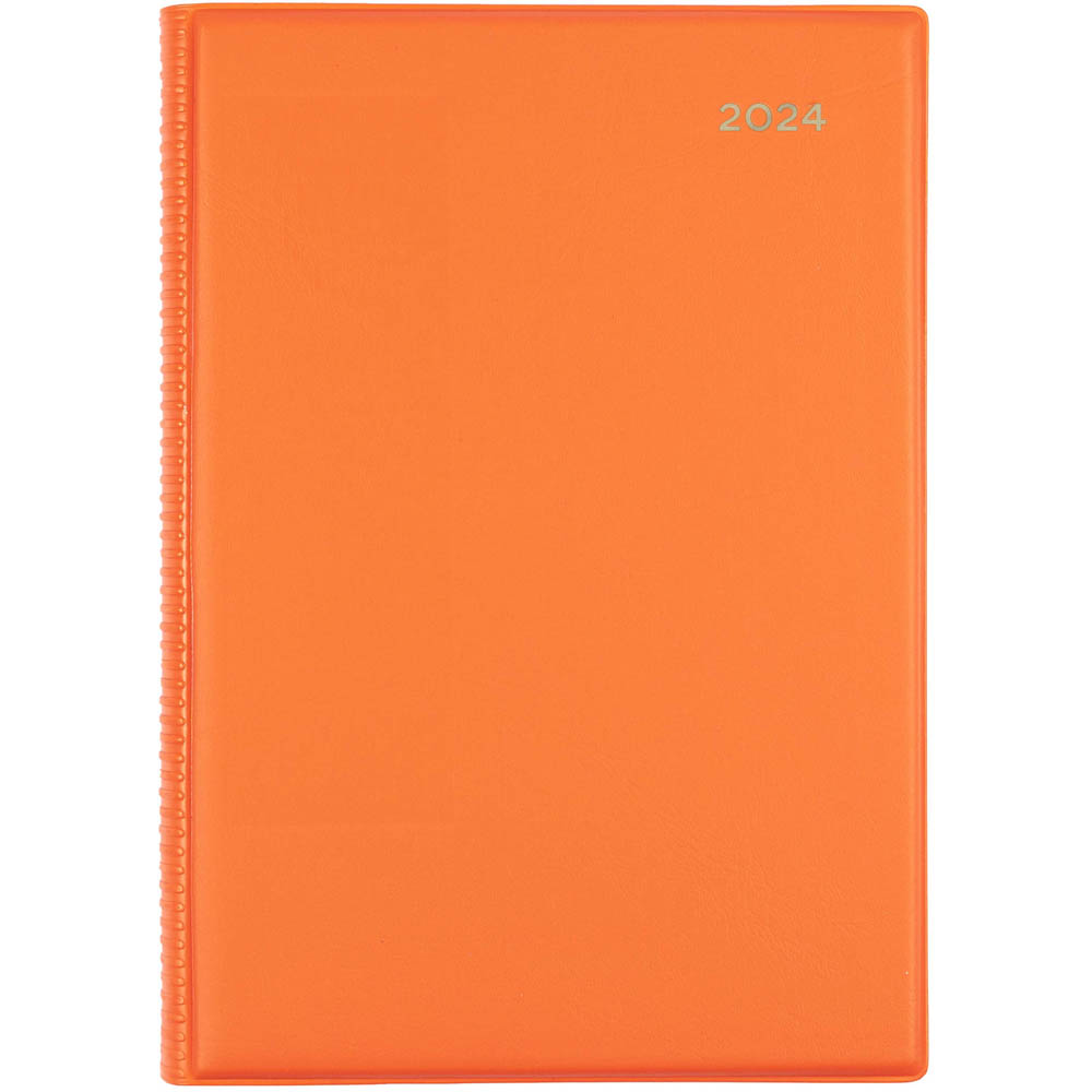 Image for COLLINS BELMONT COLOURS 387.V44 DIARY WEEK TO VIEW A5 ORANGE from BusinessWorld Computer & Stationery Warehouse