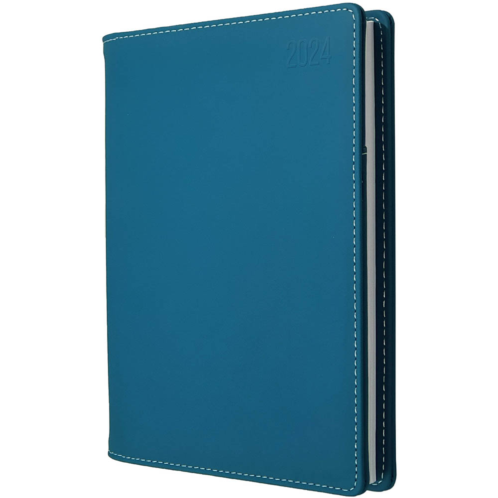 Image for DEBDEN ASSOCIATE II DESK 4351.U53 DIARY DAY TO PAGE A5 TEAL from Prime Office Supplies