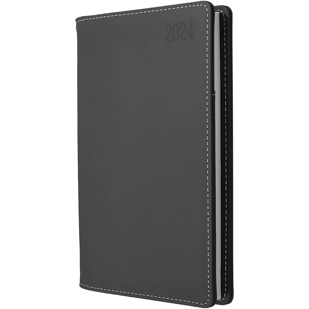 Image for DEBDEN ASSOCIATE II POCKET 4651.U98 DIARY WEEK TO VIEW VERTICAL B6/7 GREY from BusinessWorld Computer & Stationery Warehouse