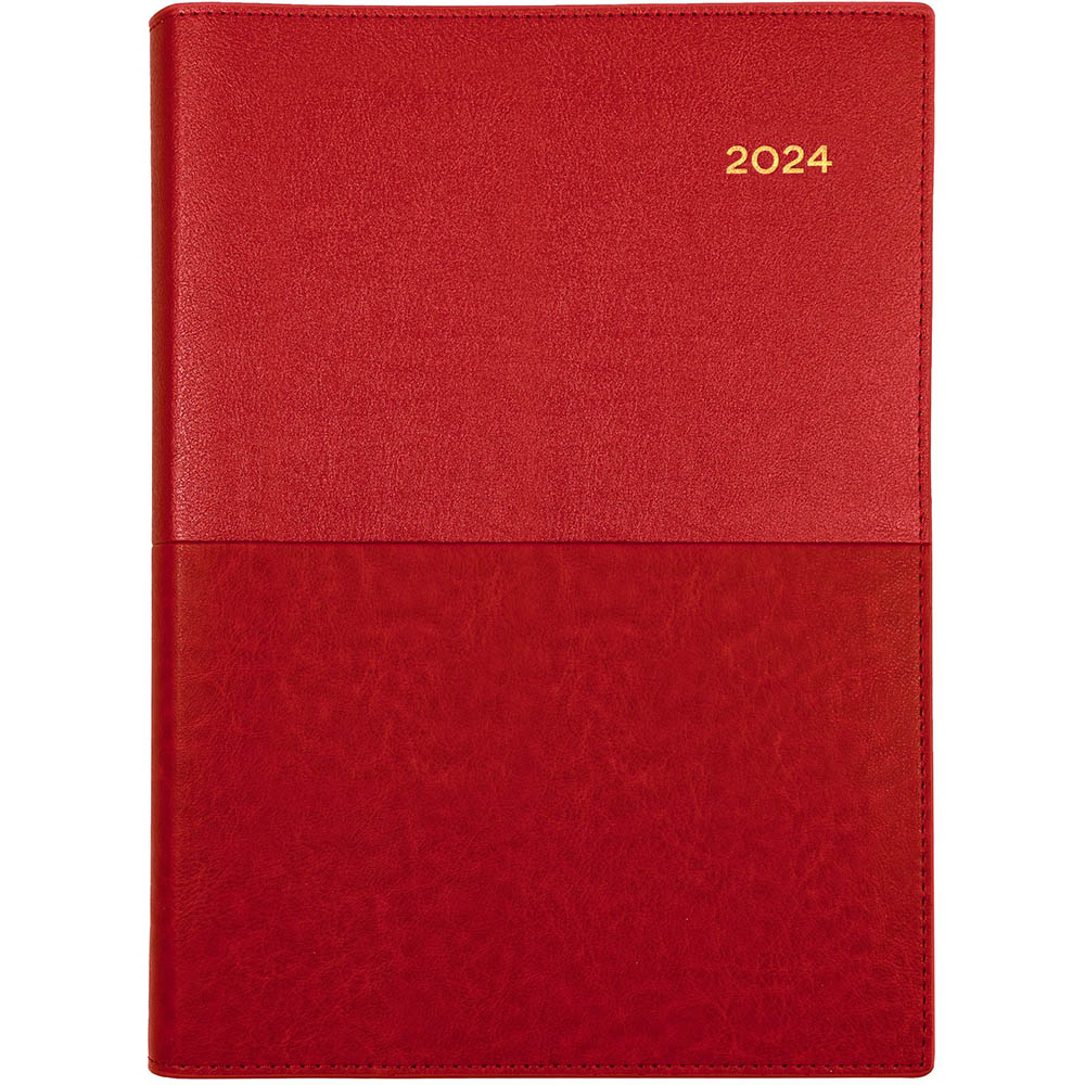 Image for COLLINS VANESSA 585.V15 DIARY WITH NOTES MONTH TO VIEW A5 RED from Clipboard Stationers & Art Supplies