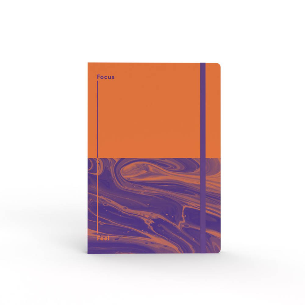 Image for JUMBLE AND CO FOCUS AND FEEL SPLIT NOTEBOOK A5 ORANGE from Mitronics Corporation