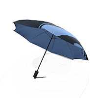 Image for JUMBLE AND CO UPS AND DOWNS UMBRELLA AUTOMATIC LIGHT BLUE from Office Express