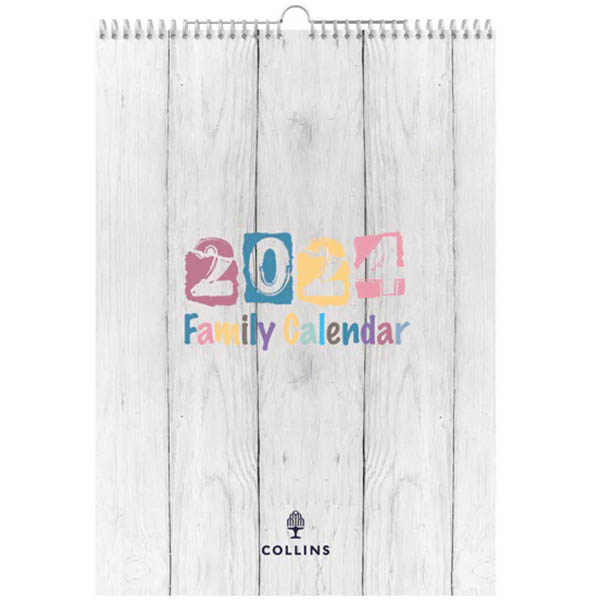 Image for COLLINS BRIGHTON WALL CALENDAR BTFC135 MONTH TO VIEW A3 from Australian Stationery Supplies