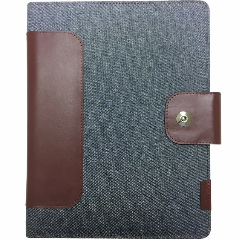 Image for COLLINS CH2 COMPACT COMPENDIUM MAGNETIC CLOSURE WITH NOTEPAD QUARTO 260 X 210MM GREY from That Office Place PICTON