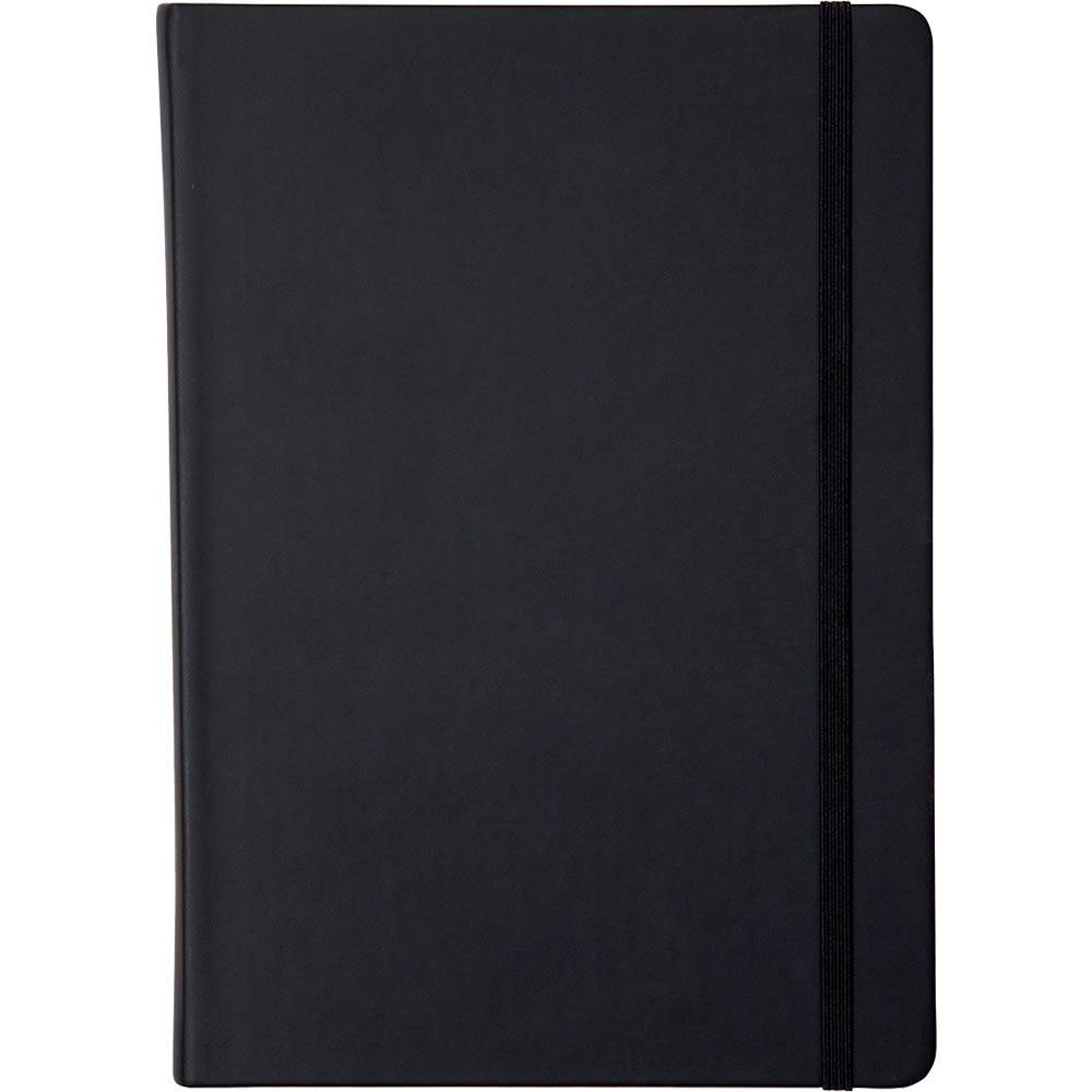 Image for COLLINS LEGACY NOTEBOOK RULED 240 PAGE EXPANDABLE INNER POCKET A5 BLACK from That Office Place PICTON