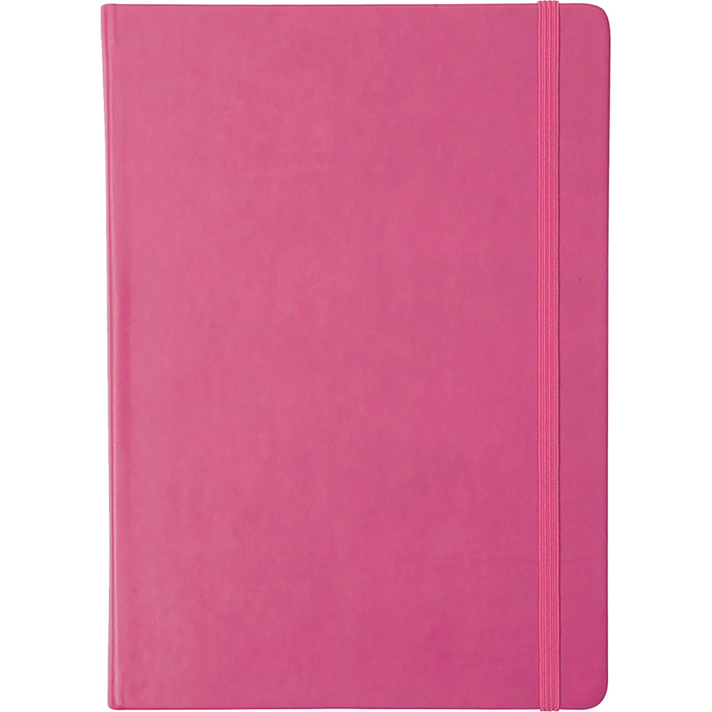 Image for COLLINS LEGACY NOTEBOOK RULED 240 PAGE EXPANDABLE INNER POCKET A5 PINK from Mitronics Corporation