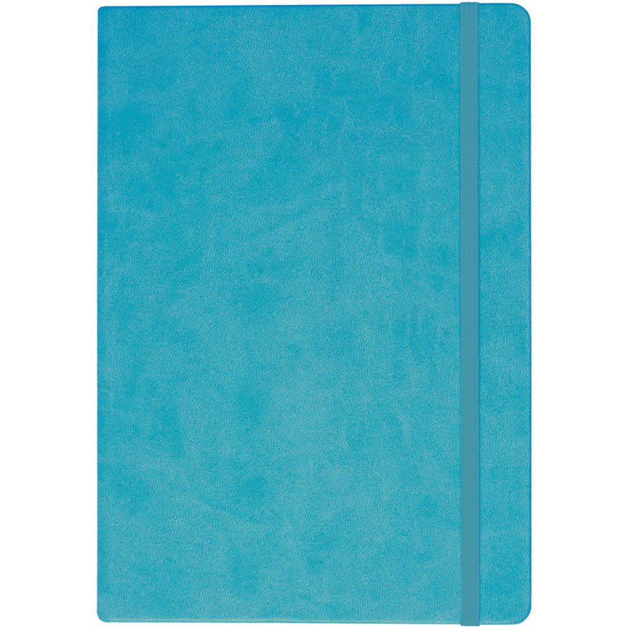 Image for COLLINS LEGACY NOTEBOOK RULED 240 PAGE EXPANDABLE INNER POCKET A5 LIGHT BLUE from Office Heaven
