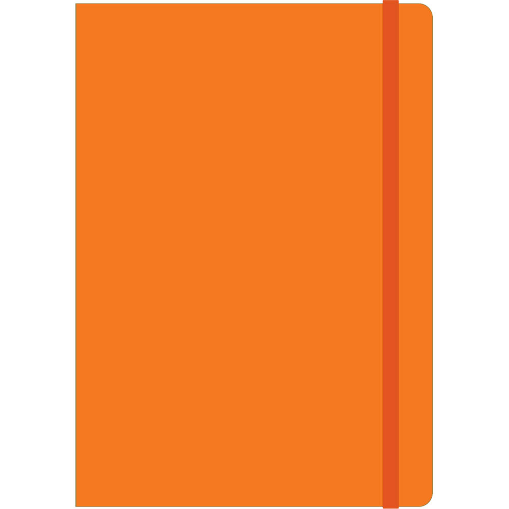 Image for COLLINS LEGACY NOTEBOOK RULED 240 PAGE EXPANDABLE INNER POCKET A5 ORANGE from Office Heaven