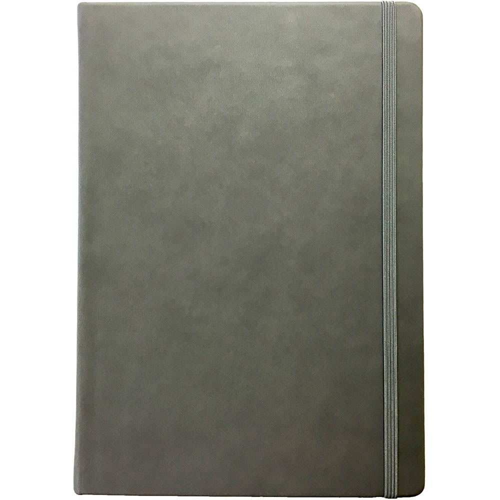 Image for COLLINS LEGACY NOTEBOOK RULED 240 PAGE EXPANDABLE INNER POCKET A5 GREY from Office Heaven