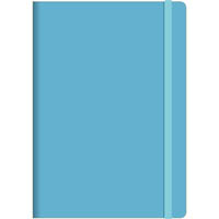 collins legacy notebook ruled 240 page expandable inner pocket a5 teal
