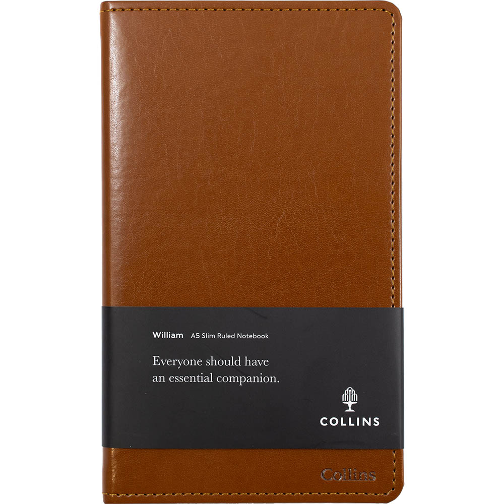 Image for COLLINS WILLIAM NOTEBOOK RULED 192 PAGE A5 BROWN from ONET B2C Store