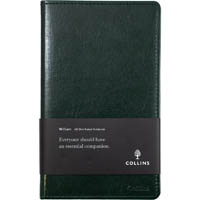 collins william notebook ruled 192 page a5 dark green