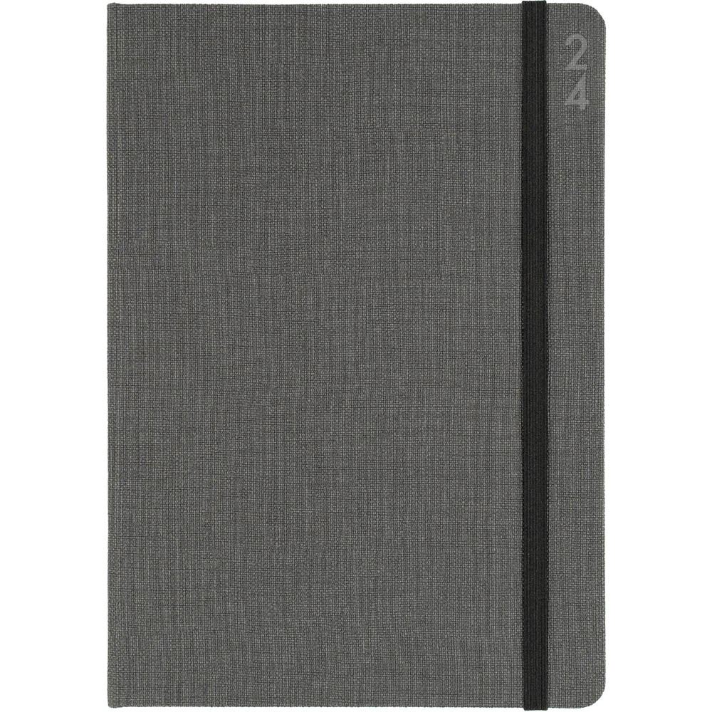 Image for DEBDEN DESIGNER D38.P98 DIARY WEEK TO VIEW A5 CHARCOAL from Prime Office Supplies
