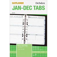 debden dayplanner dk1010 desk edition refill refill tabs jan-dec desk size
