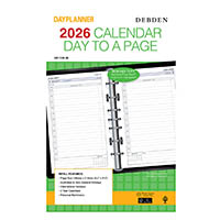 debden dayplanner dk1100 desk edition refill day to page 216 x 140mm white