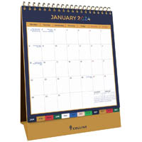 collins edge mira edmrdc desk calendar month to view 220 x 175mm