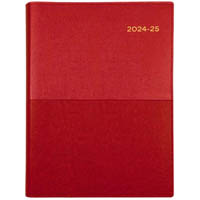 collins vanessa fy345.v15 financial year diary week to view a4 red