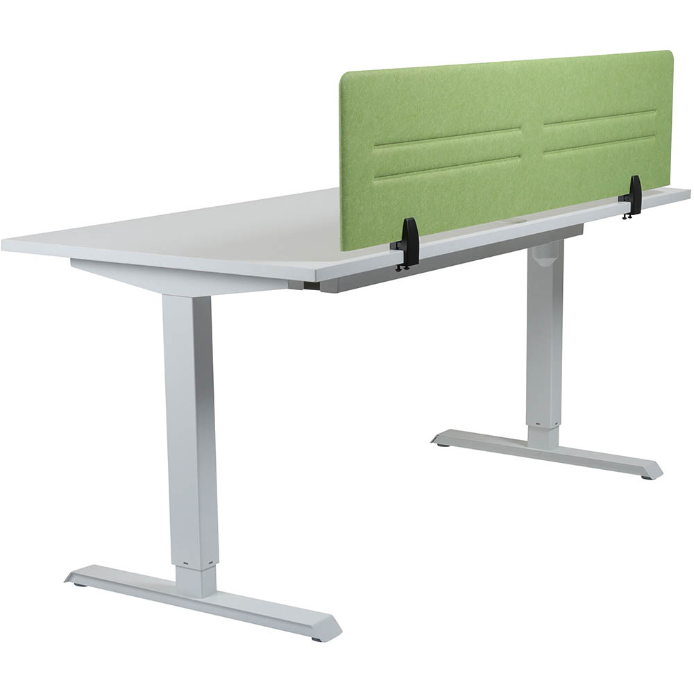 Image for HEDJ ABOVE PET DESK MOUNTED SCREEN 1400 X 340MM GREEN from York Stationers
