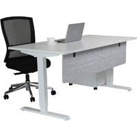hedj below pet desk mounted screen 1400 x 340mm light grey