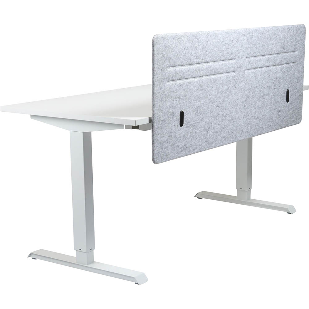 Image for HEDJ FRONT PET DESK MOUNTED SCREEN 1400 X 500MM LIGHT GREY from Olympia Office Products