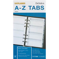 debden dayplanner pr2001 personal edition refill a-z tabs personal size