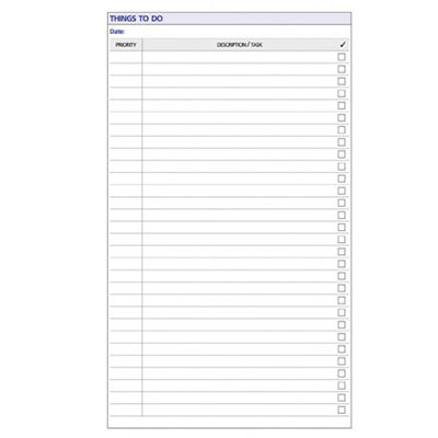 Image for DEBDEN DAYPLANNER PR2006 PERSONAL EDITION REFILL THINGS TO DO from Olympia Office Products