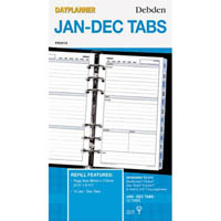 debden dayplanner pr2010 personal edition refill tabs jan-dec personal size
